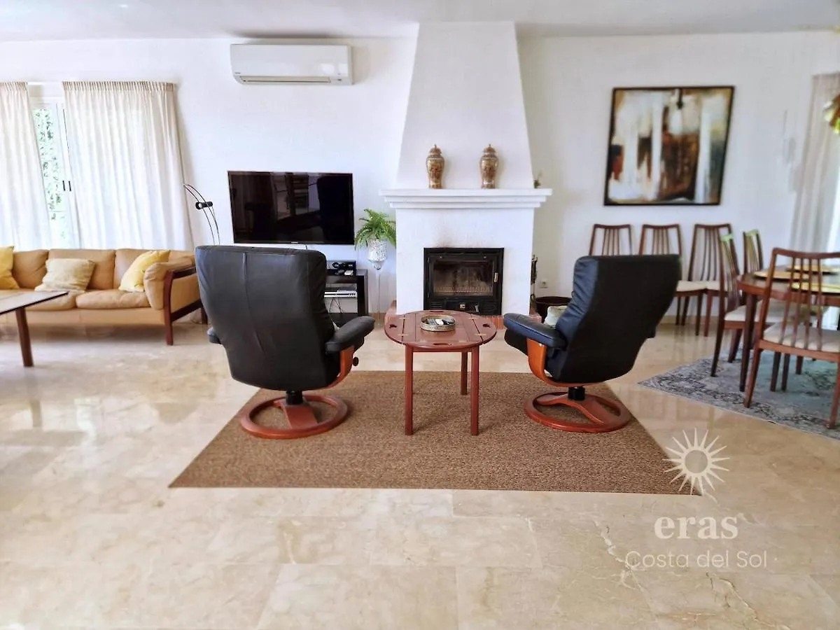 Villa With Pool, Jacuzzi, Barbecue, Garden And Privacy V215 Mijas Costa